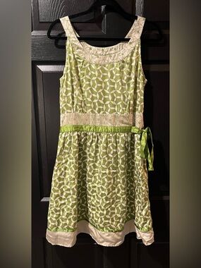 Anthropologie Future Paradise Garden Party Silk Dress